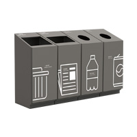 PTMS-4-370Metal sorting trash can