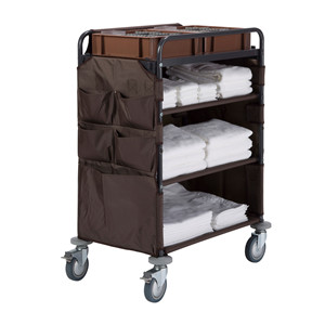 Linen service wagon for hotels